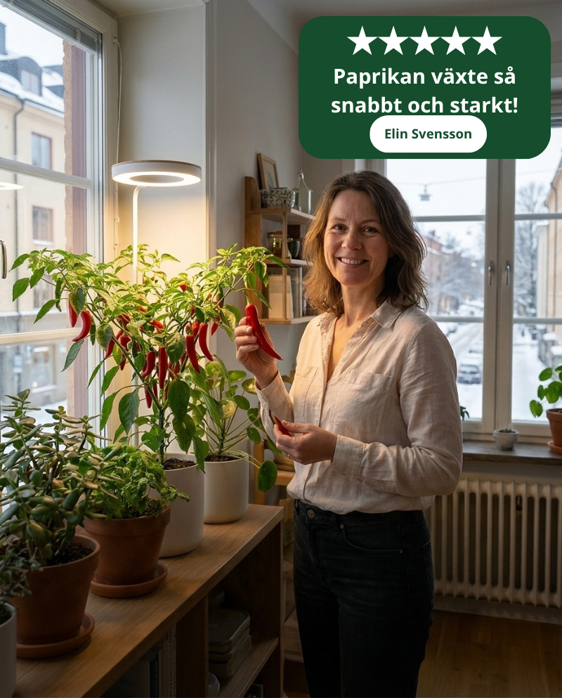 VäxtLampa™ - Gröna, välmående växter – utan krångel eller daglig skötsel